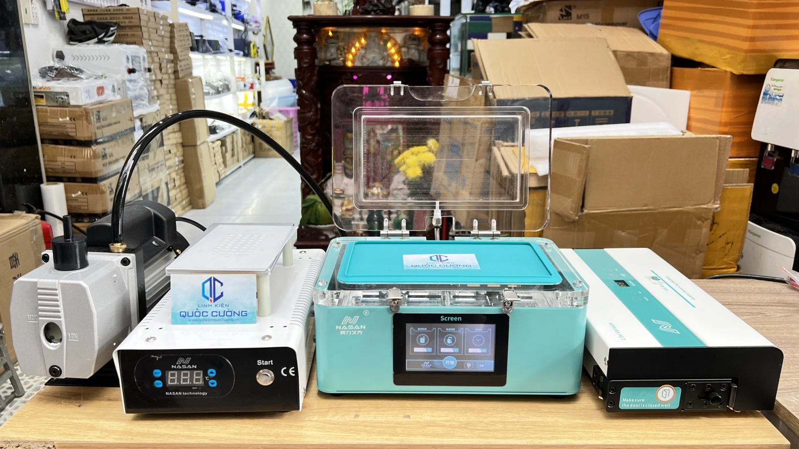 Máy Ép Kính Bóng Hơi Nasan 7 inch